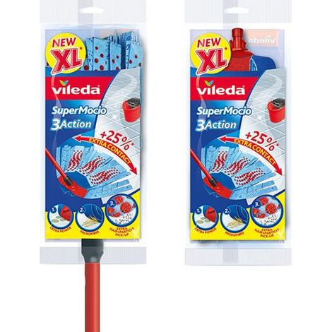 Vileda 167042 SuperMocio 3Action XL Mop + FOC Refill VIL7711289