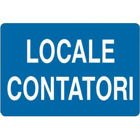 Cartello locale contatori cart.all."locale contatori"300x200mm
