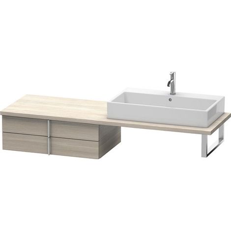 VERO mobile basso consolle 285x800x518mm pino argento