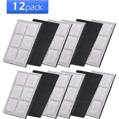 Lot de 12 filtres pour abreuvoirs pour animaux, compatibles avec les filtres pour abreuvoirs pour chats Drinkwell Platinum, 12 filtres de rechange