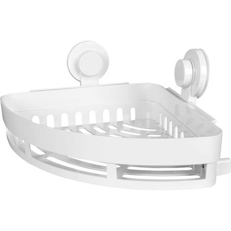 Étagère murale triangulaire pour salle de bain, sans perçage, en plastique durable, 1 unité, idéale (1/5)