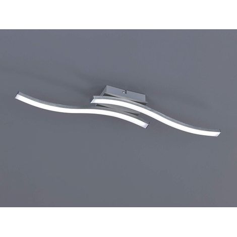Moderne Design-Deckenleuchte Doppelstab Led 3000k Route Nickel Trio Lighting (1/5)