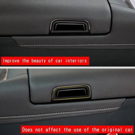 1 pair. Color: Glossy Black. Material: ABS. Suitable for Toyota Alphard and Vellfire 40 series.