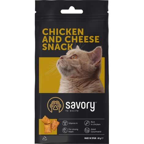 Snack salato per gatti adulti al pollo e formaggio, 60 g (1/4)