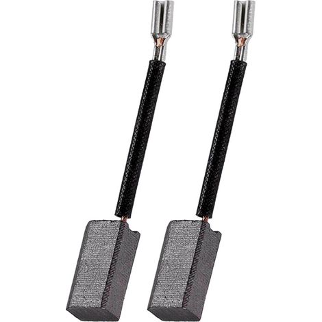 2x Kohlebürsten 6,5x9x17mm für viele Elektro-Werkzeuge (z.B. Bohrhammer, Winkelschleifer, Bohrmaschine, Geradeschleifer uvm.) / Motorkohlen