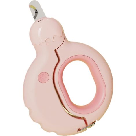 Coupe-ongles professionnel pour animaux de compagnie, en acier inoxydable, poignée confortable, avec lumière LED, pour la maison