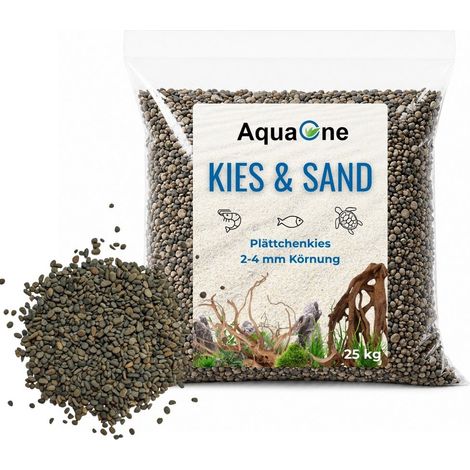 25 kg Plättchenkies 2-4 mm – Hochwertiger Natursteinkies für Aquarien