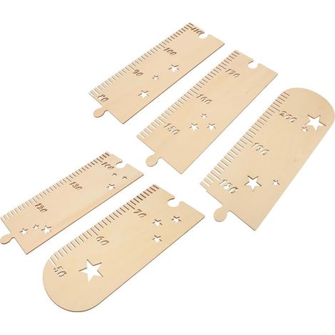 Toise Murale Diy Règle de Décorative pour Garçon Fille avec Installation Simple et Personnalisable (1/5)