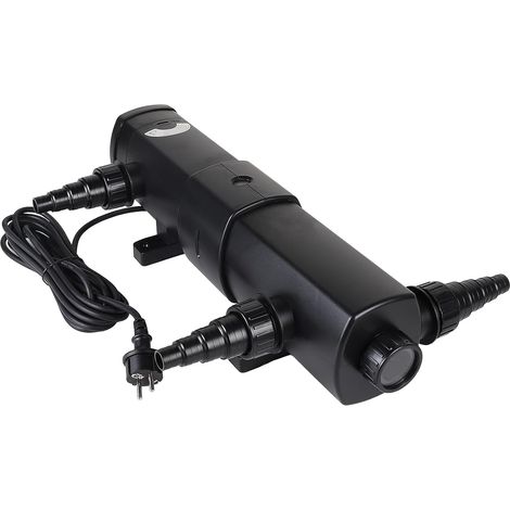 Stérilisateur UV-C 24W pour Bassin 4500l/h  Clarificateur d'eau Anti-Algues  Traitement sans Chimie jusqu'à 35m³  Adaptateurs 19-38mm  Câble 5m  IP44 (1/5)
