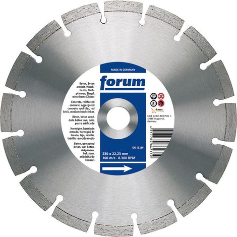 Disque de dÚcoupe laser 230 x 22,2 x 2,5 mm