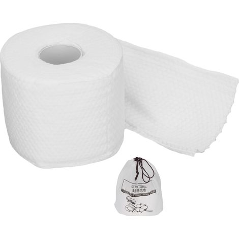 Lingettes Démaquillantes en Coton Biodégradable - Serviettes Visage Douces pour Soin Peau Sensible (1/5)