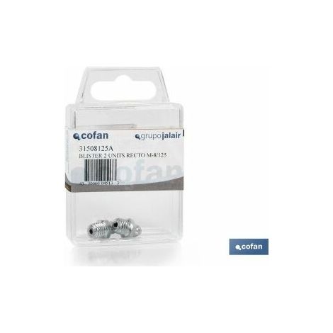 Grease fitting cofan 12/100 design droit construction métal (1/2)