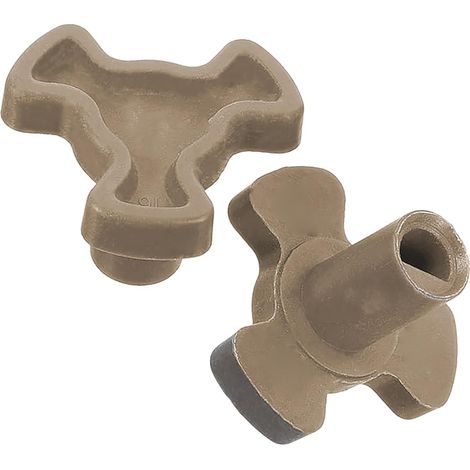 2PCS Micro-Ondes Plaque Tournante Coupleur - Arbre du Four à Micro-Ondes - Accouplement Pièces de Rechange pour Plateau Micro Onde (1/5)
