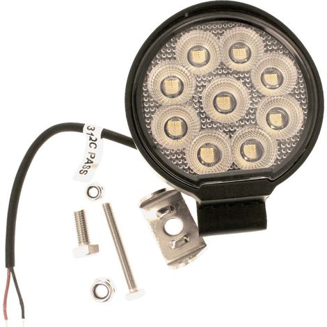 Faro Led da Lavoro Led Work Light Lampada Supplementare Rotondo 3,6'' 36W 3600LM 12V 24V IP67 6000K (1/3)