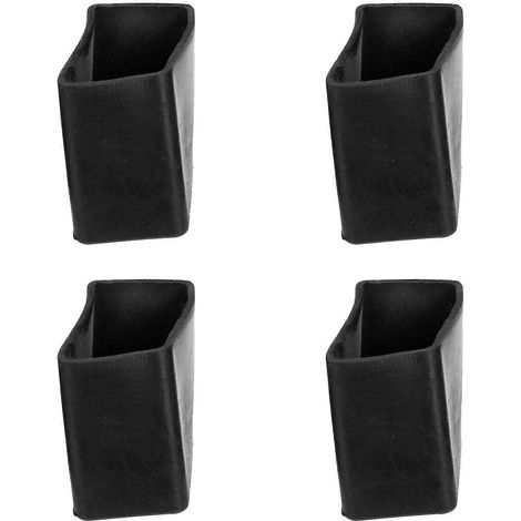 Lot de 4 protège-pieds d'escabeau, tapis de protection pour pieds d'échelle-4.00X3.50X2.50CM-Black
