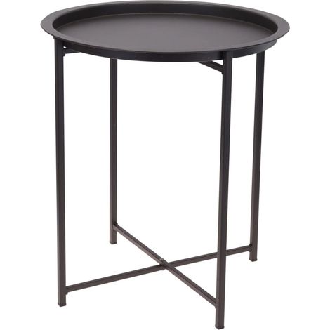 Tavolo Rotondo 46,2x52,5 cm Grigio Scuro Opaco ProGarden