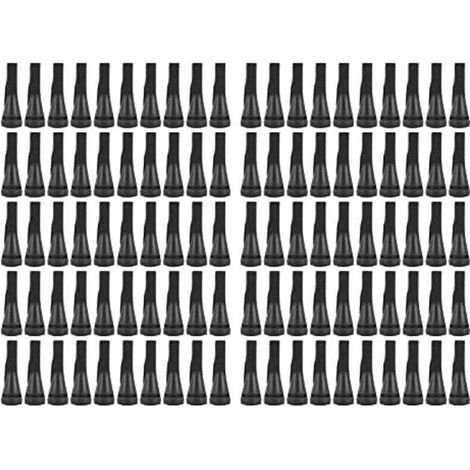 100 PCS Doigts De Plumeuse De Poulet pour Machine De Plumeuse De Volaille, Épilation en Poultry Epilator Caoutchouc Doigt Plumeuse Picker pour Poulet, Canard, Plumes D'oies (Le Noir)