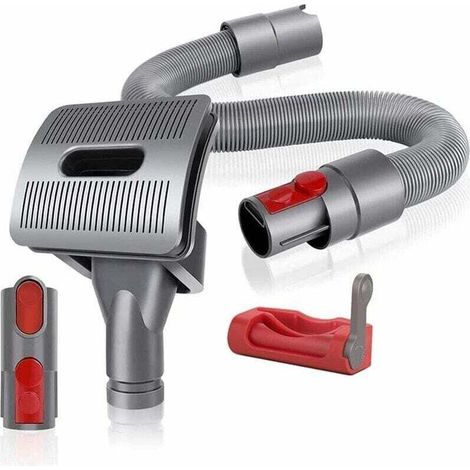 Pflegebürste für Dyson Staubsauger V11, V10, V8, V7, für Hunde und Katzen, mit flexiblem Verlängerungsschlauch, Adapter und Auslöser.