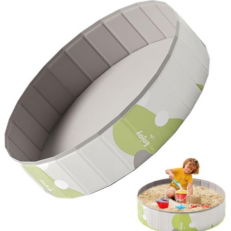Piscina plegable para perros, piscina infantil para mascotas, piscina de PVC plegable no inflable para bañar a bebés, jugar en interiores y exteriores, acampar y jardín. (1/5)