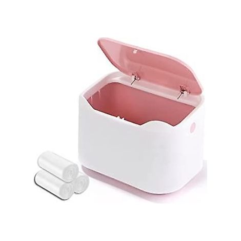 poubelle De Bureau Avec Couvercle, Mini Poubelle De Table Portable Poubelle De Bureau Pour La Maison Salon Cuisine Salle De Bain Bureau Voiture In (1/5)