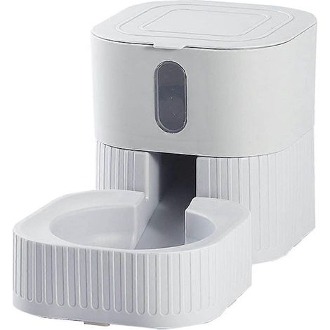 Keramik-Haustiernapf, 1,8 l automatischer Futter- und Wasserspender, PP-Material.