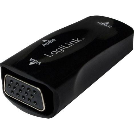 LogiLink CV0108 Adattatore [1x Presa HDMI - 1x Presa VGA] Nero (1/5)