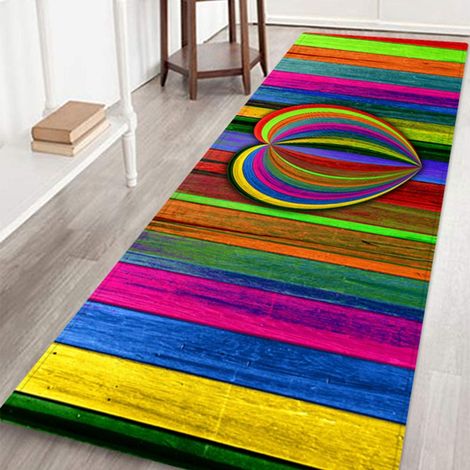Tapis de sol antidérapant pour la maison, paillasson, tapis de cuisine, salon, chambre à coucher, décoration (60 x 180 cm) (1/5)