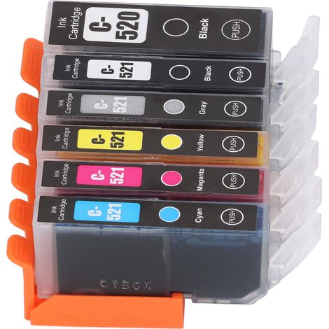 Cartouche d'encre ABS pour imprimante PIXMA IP3600, IP4600, IP4700 et MX860 (noir, cyan, magenta, vert)