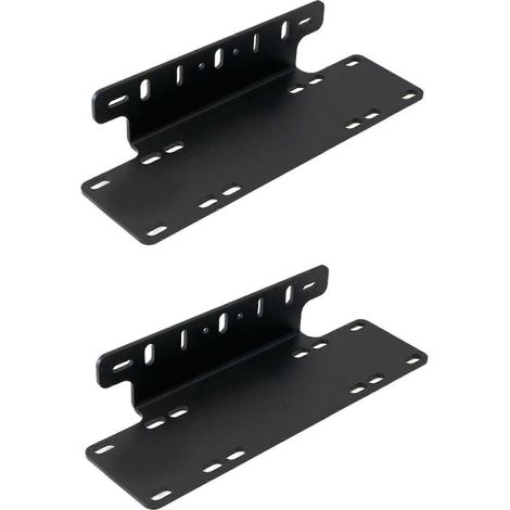 Support de plaque d'immatriculation avant (2 pièces) pour camion tout-terrain, SUV, 4x4, 4WD avec feux LED intégrés (1/5)