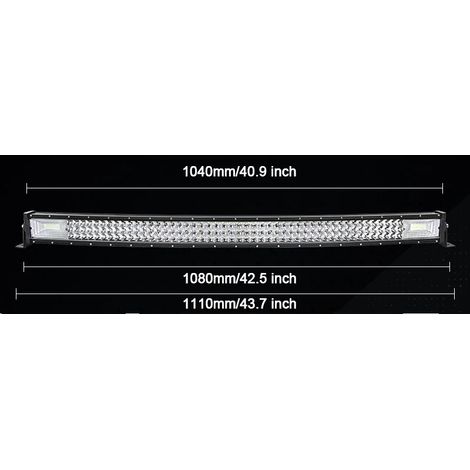Barra luminosa, fascio luminoso combinato, design impermeabile, curva a 42°, wireless (1/2)