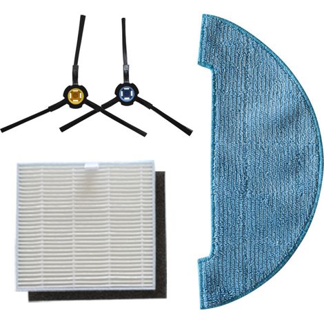 Accessories compatible with the balayeuses Jeberley V8/X750/X780/V80: lingettes de nettoyage, grilles de filtration, cartouches filtrantes, brosses latérales (1/5)