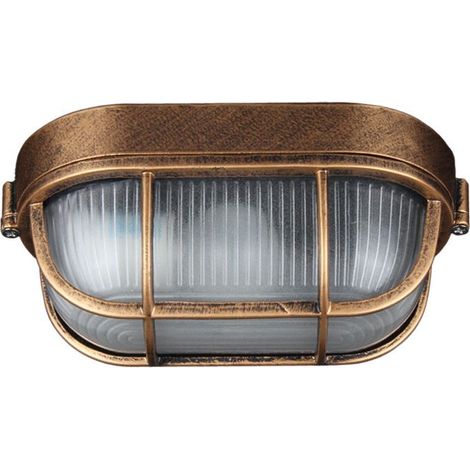 AMXCNOY Applique murale rétro ovale style bateau hublot, intérieur ou extérieur, culot E27 – DELKEVIC (1/4)