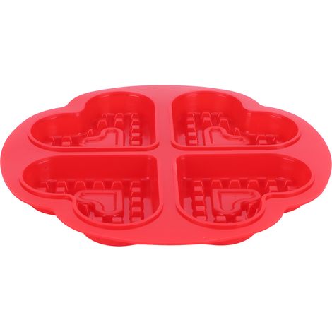 Moule à Gaufres Réutilisable en Silicone pour Muffins et Cakes (4 Cœurs) - Accessoire de Cuisine (1/5)