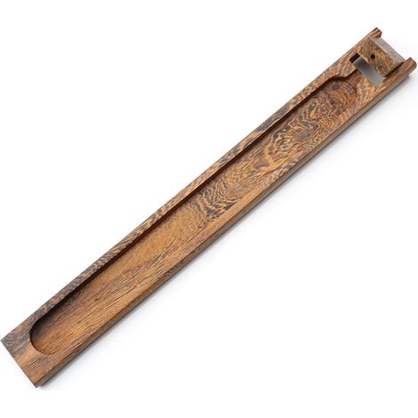 Verstellbarer Räucherstäbchenhalter aus Holz im Zen-Stil, gefertigt aus Birnen- oder Mahagoniholz, Maße 23,8 x 2,8 x 1,1 cm, inklusive 2 Haltern (1/5)