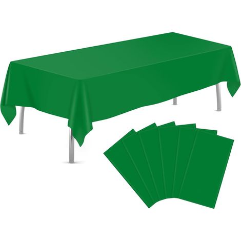 6 nappes jetables 137 x 274 cm, imperméables, pour fêtes et événements (1/5)
