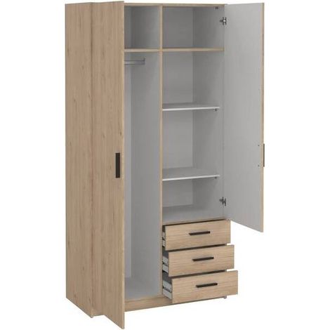 KIT ARMADIO SPRINT 2A+3C  98X50X200 QUERCIA