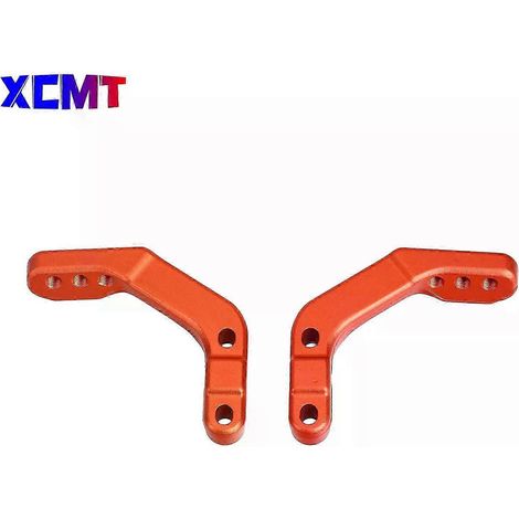 Support de fixation pour protège-mains de moto, collier de serrage universel 28 mm pour guidon, compatible Honda, KTM EXC, Yamaha, Kawasaki, RMZ et motocross (orange) (1/5)