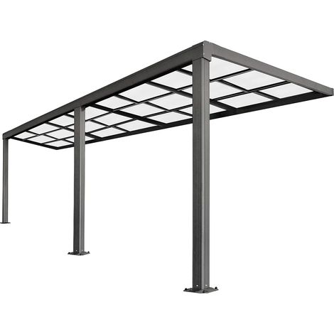 Casetta per terrazzo addossata con tetto scorrevole 18 m² Antracite - IZEDA (1/4)
