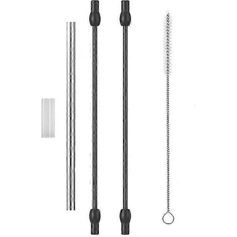 Tube à lait pour machine à café, tube de rechange avec brosse de nettoyage compatible, en acier inoxydable et silicone. WHBYV (1/4)