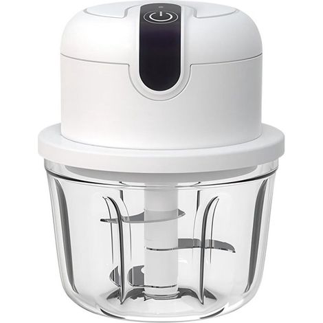 Tritacipolle elettrico da 350 ml, design senza fili USB, piccolo tritacipolle, può essere utilizzato anche per tritare aglio e carne, perfetto per tritare cipolle, aglio e carne. (1/5)