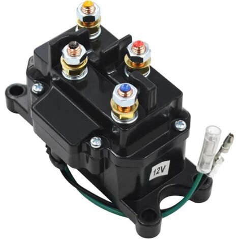 Contacteur de démarrage de treuil 12 V 250 A, interrupteur à bascule, commande au pouce, for véhicules tout-terrain, UTV, 4x4, camion, remplacement 63070, 62135, 2875714 (1/5)