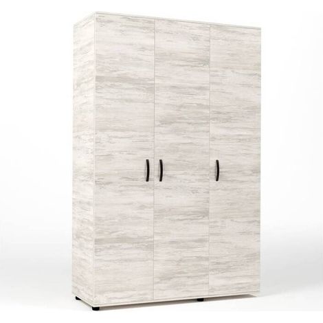KIT ARMADIO 3 ANTE 120X52X205 CM BIANCO VEN.K083