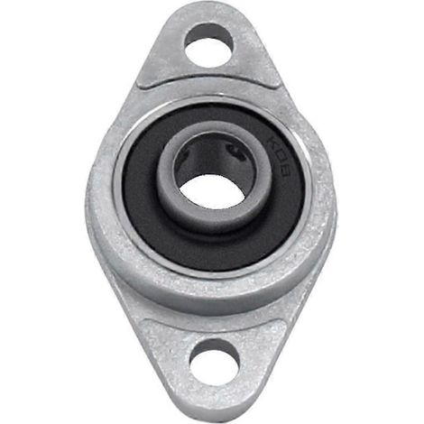 Palier à semelle à bride en alliage de zinc, alésage de 10 mm, blocage par vis en acier, auto-alignant pour machines - 1 pièce (1/5)