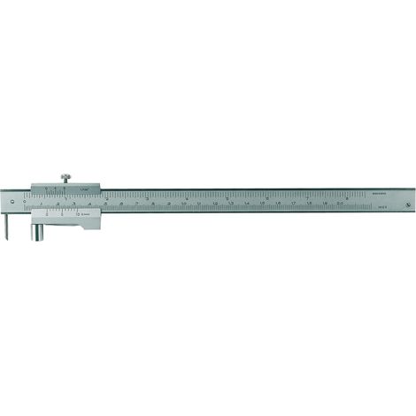 RB strumenti di misurazione – Truschino con rotella, graduazione 0,1 mm, campo di misurazione 0 – 200 mm, 1 pz, 991104