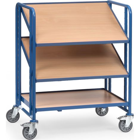 Fetra Eurokastenwagen mit 3 Holzwerkstoffplatten für je 2 Eurokästen (1/2)