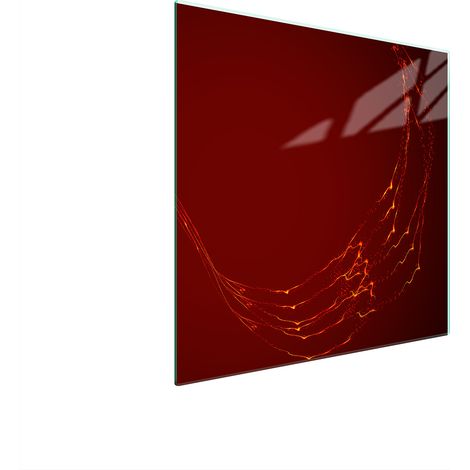 PLACA PROTECTORA DE VIDRIO PARA ESTUFA 50x52 ROJO (1/5)