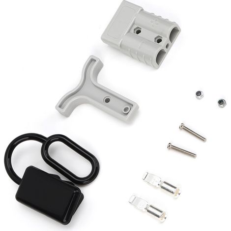 Netzstecker, Anschlusskabel, Klemme, Batteriefach, Staubschutzkappe, Griff, 50 A Gleichstrom, 600 V (1/5)