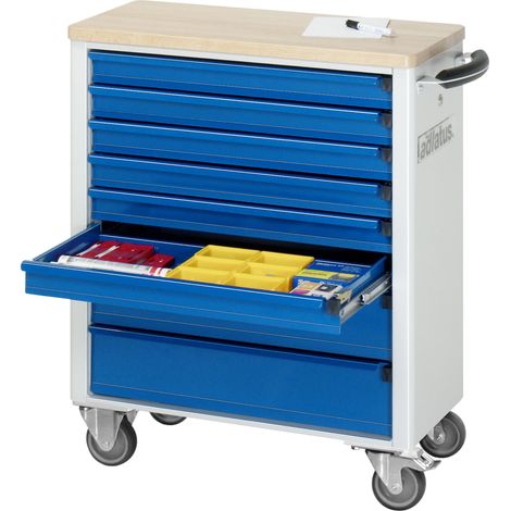 Rau Werkzeugwagen mit 8 Schubladen Buche BxTxH 700x350x860mm (1/5)