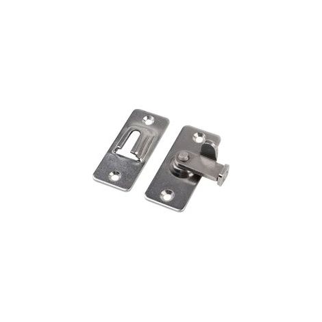 Lot de 2 quincaillerie de Porte Boucle de Porte coulissante Acier Inoxydable 90 degrés Verrouillage à Angle Droit Quincaillerie Outils Porte de sécurité Boulon de fenêtre Outils de quincaillerie de Po