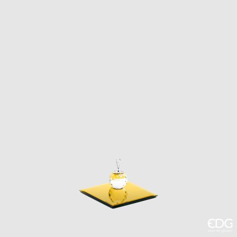 EDG Enzo De Gasperi Base Specchio Quadrata 12 x 12 Cm Gold